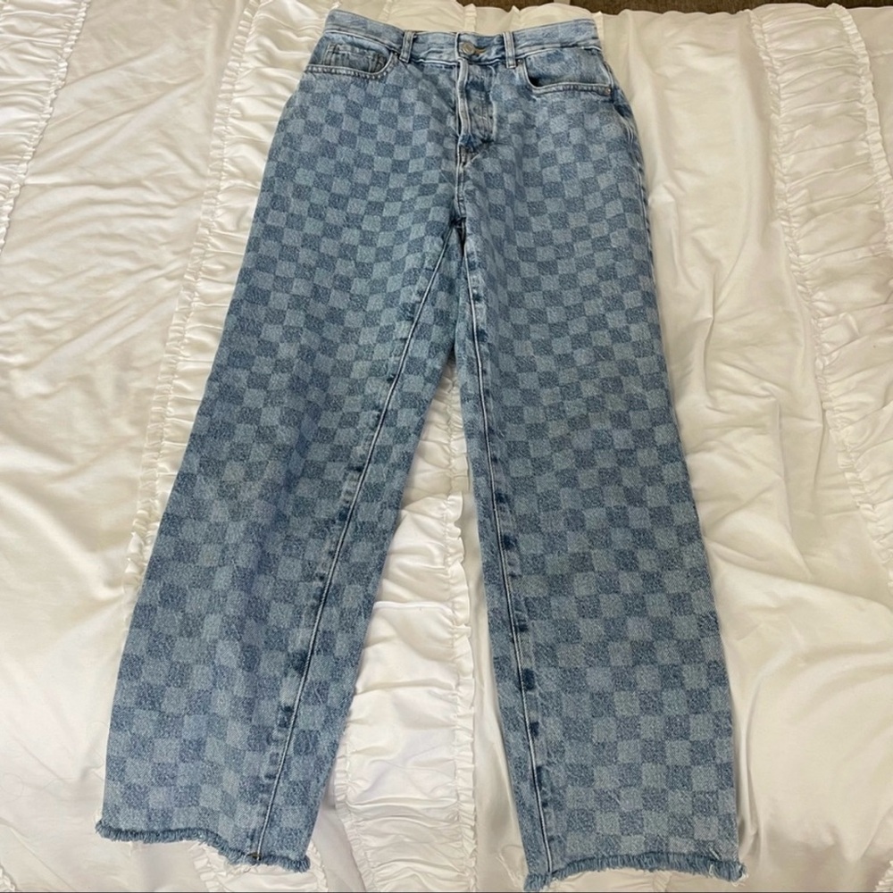 Pacsun High-Rise Checkered Jeans